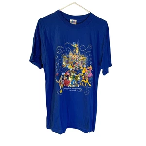 Disneyland Resort Adults 50th Anniversary TShirt Size M Blue Happiest Homecoming - Picture 1 of 8