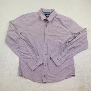 BOSS Hugo Boss Shirt Mens Medium Purple Slim Fit Button Down Long Sleeve Dobby - Picture 1 of 7