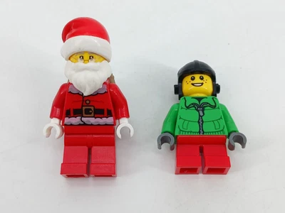 LEGO Minifiguras Jugador de Hockey sobre Hielo hol080 y Papá Noel con Bolsa hol110 Lote de 2 Foto 1 de 4