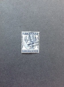 GB QV SG169 5d Indigo Good Used. Cat £175. - Picture 1 of 2