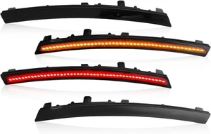 For 2014-2019 Chevy Corvette LED C7 Smoke Side Marker Lights Fender Front Rear - Bild 1 von 9