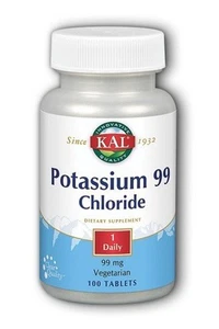 Kal Potassium-99 Chloride 99mg 100 Tablet - Picture 1 of 1