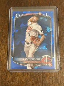 2025 Bowman Zaffiro Baseball Andrew Morris "1° Bowman" - Foto 1 di 6