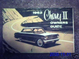 1962 CHEVY II (NOVA) ORIGINAL OWNER'S MANUAL - Picture 1 of 1