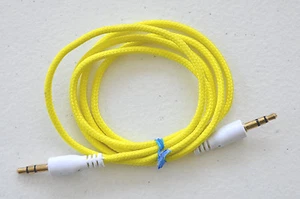 3.5mm audio stereo aux fabric braided male cable FOR ipod car iphone 6 5 4s mp3 - Picture 1 of 41