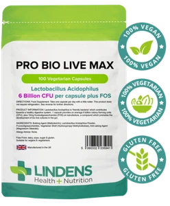 Lindens High Strength Pro Bio Live Max 6BN Veg Capsules (100 pack) - Picture 1 of 6