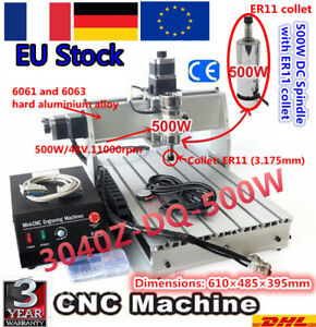 3 Axis cnc 3040 500W LPT Mach3 CNC Router Cutter Mill Engraving Machine 3040Z-DQ