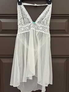 White Lace Victoria Secret The Lacie Camisole Medium Vintage - Picture 1 of 6