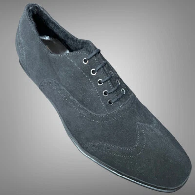 ZAPATOS DE HOMBRE CESARE PACIOTTI US 6.5 LUJOSOS OXFORDS DE PIEL DE OVEJA DE DISEÑADOR ITALIANO Foto 1 de 4