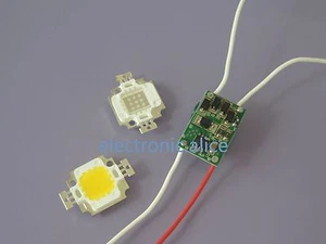 10W UV 365nm 395nm white Blue Green Cyan High Power LED + 10w Driver 900mA - Picture 1 of 6