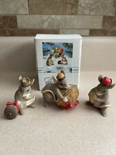 Charming Tails “Three Wise Mice” Figurine Set of 3