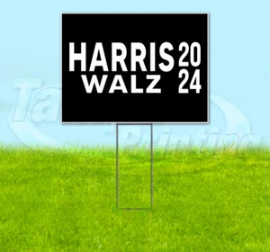 HARRIS WALZ 2024 18x24 Yard Sign Snipe Election President YS00078 - Picture 1 of 4