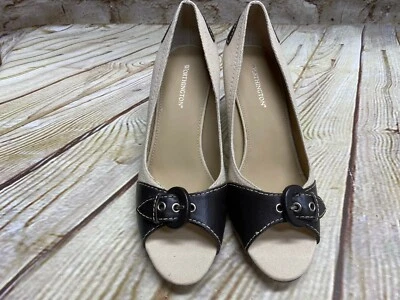 Worthington Two Tone Stiletto Pump 7M High Heel Peep-toe Work Dressy Party  - Image 1 of 4