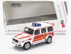 1/87 SCHUCO - MERCEDES BENZ - G-CLASS NOTARZT POLICE 1995 452674200 - Foto 1 di 1