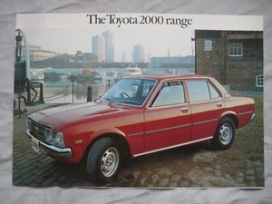 1975-77 Toyota 2000 range foldout Brochure - Picture 1 of 2