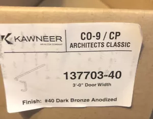Kawnee 137703-40 Arch Classic CO-9/CP Push Package #40 Dark Bronze eloxiert - Bild 1 von 2