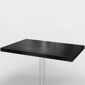 Mesa ITALIA Bistro | 110x70 cm | negra | madera | restaurante gastronómico madera... - Imagen 1 de 2