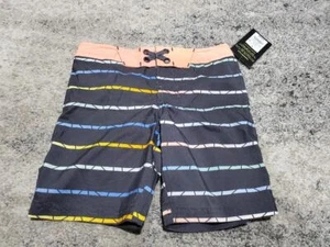 Art Class Boys Swim Trunks Gray Multicolor Size 4 Snap Button Adjustable Waist - Picture 1 of 4