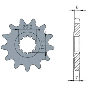 PIGNONE AM6 13 DENTI 420 - Imagen 1 de 1