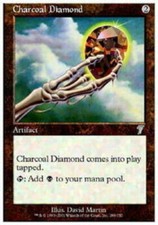 MTG magic cards 1x x1 Light Play, English Charcoal Diamond 7th Edition