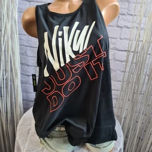 Nike Shirt T-Shirt Top Basic Schwarz Aufdruck Gr. XL (2 517) NEU - Bild 1 von 8