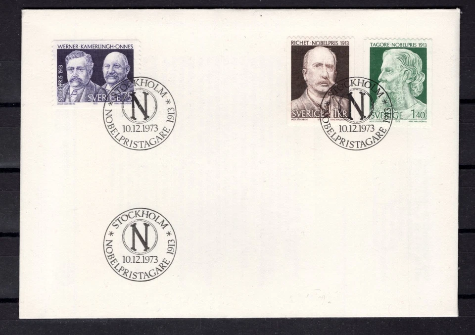 Sweden 1973 nobel prize FDC . - Image 1 of 1