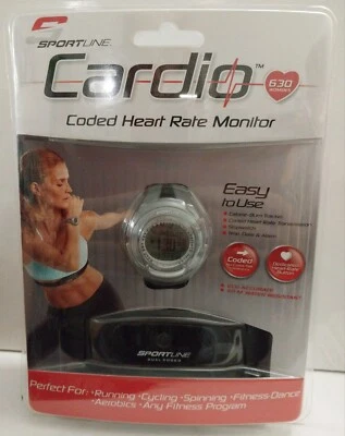 Monitor de ritmo cardíaco codificado cardio SPORTLINE para programa de acondicionamiento físico estilo 630 para mujer Foto 1 de 3