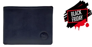Portafoglio uomo slim in vera pelle rfid blu da porta carte di credito piccolo - Picture 1 of 5