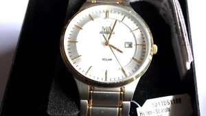 MEISTER ANKER SOLAR UHR TITAN FALTSCHLIESSE 40 MM BICOLOR QUARZ SOLAR 5 ATU OVP - Bild 1 von 9