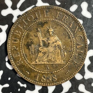 1888-A French Indo-China 1 Centime Lot#E2134 - Picture 1 of 2