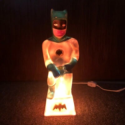 Batman Vintage Night Light Lamp 1960's Underwriters Laboratory Portable New Cord - Image 1 of 4