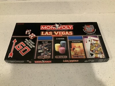 Monopoly Las Vegas Edition 2000 Board Game Collectable Version 6 Pewter Tokens. - Image 1 of 4