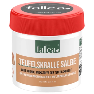 fallea Teufelskralle-Salbe mit Aloe-Vera Teufelskralle-Balsam 200 ml