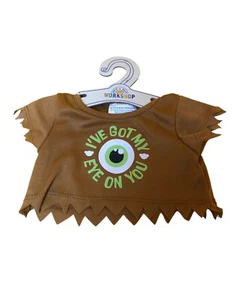 Build A Bear Bearclops T Shirt Halloween Spooky Glow In Dark NWT - Picture 1 of 6