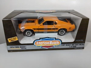 #7718 1:18 1970 Ford Mustang Mach 1 Twister Special, Grabber Orange by Ertl, NIB - Picture 1 of 2