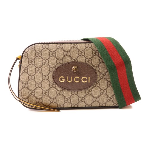 GUCCI GHW GG Supreme Borsa 2 Vie 476466 Tela Rivestita Marrone