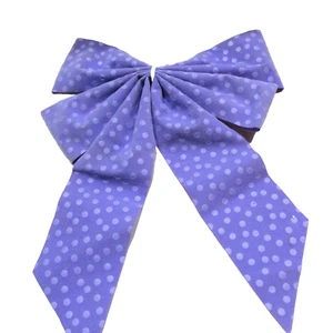 Vintage Springtime Easter Decorative Fabric Bows 10" Purple Blue Yellow 3 - Picture 1 of 3