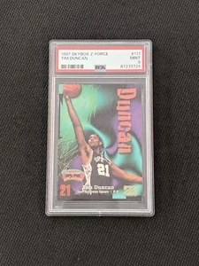 1997 Skybox Z-Force Tim Duncan RC PSA #111 5 Time NBA Champion Spurs HOF - Picture 1 of 5