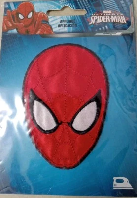 Ultimate Spiderman Patch Face Mask Embroidered Iron On Applique 3.5" X 2.5" New - Image 1 of 4