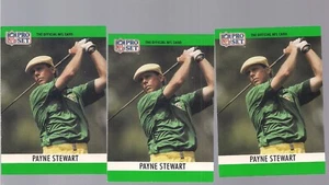 PAYNE STEWART 1990 PRO SET 3 CARD ROOKIE LOT - Picture 1 of 1