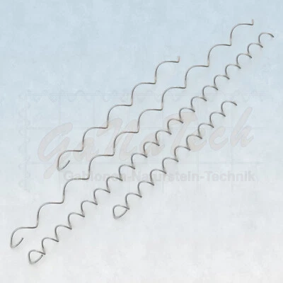 Spiralverbinder für Gabionen Steinkorb Spirale Spiralen Spindeln verzinkt 4,5mm✔ - Bild 1 von 4