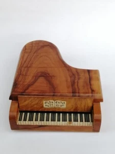Vintage Musical instrument SANKYO Japan Wood Brown Manual Hand Winding Unique - Picture 1 of 10
