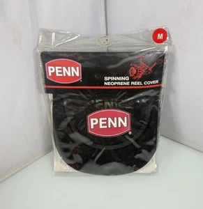 Genuine Penn Spinning Reel Black OEM Neoprene Reel Cover w/ Pocket - Size Medium - Picture 1 of 10