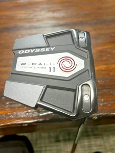 Odyssey Eleven Tour Lined 2-Ball Plumbers Neck, Red Stroke Lab Shaft, USED - Picture 1 of 8