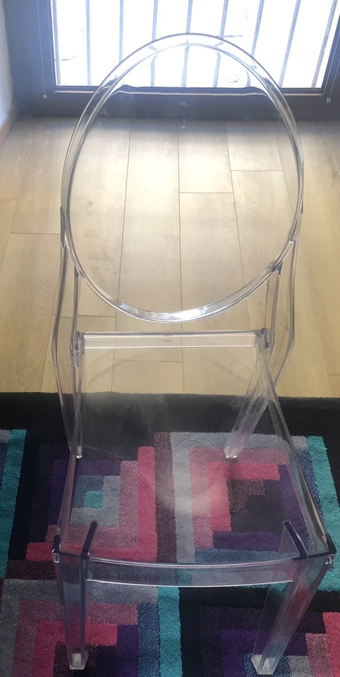 Sedie mod. Victoria Ghost Kartell in policarbonato trasparente con cuscino - Immagine 1 di 1