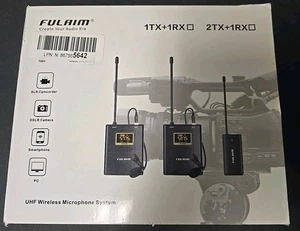 FULAIM 2TX+ 1RX UHF kabelloses Mikrofonsystem, neu - Bild 1 von 5