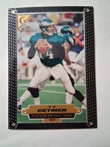 1997 Topps Gallery Player's Private Issue TY DETMER #57 Philadelphia Eagles /250 - Picture 1 of 2