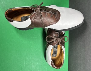 Scarpe da golf Nike Air da uomo taglia 10 in pelle sella stringate a punta 183896 golf papà - Foto 1 di 21