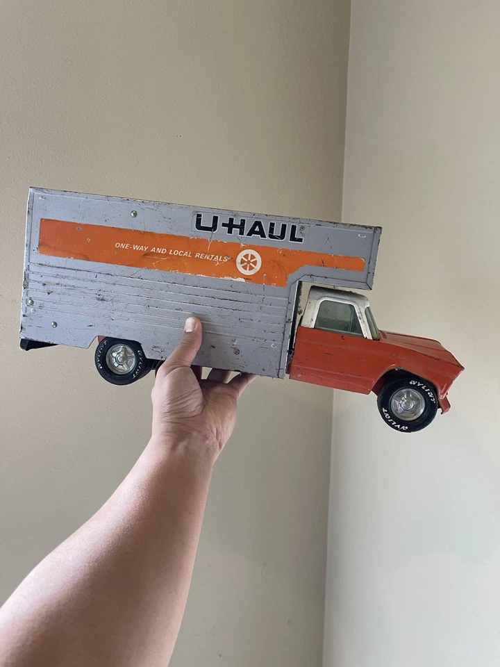 Винтажный макси-двигатель 1970-х Nylint Ford U-Haul прессованная сталь грубое состояние товара - Изображение 1 из 4