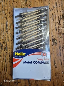 Helix Safety Point Metal Compass Box Of 25 New School Home Stationery Supplies - Picture 1 of 4